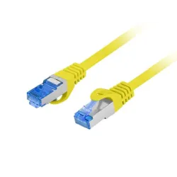 Patchcord Lanberg S/FTP kat.6A 0,25m LSZH CCA fluke passed żółty