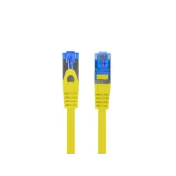 Patchcord Lanberg S/FTP kat.6A 0,25m LSZH CCA fluke passed żółty