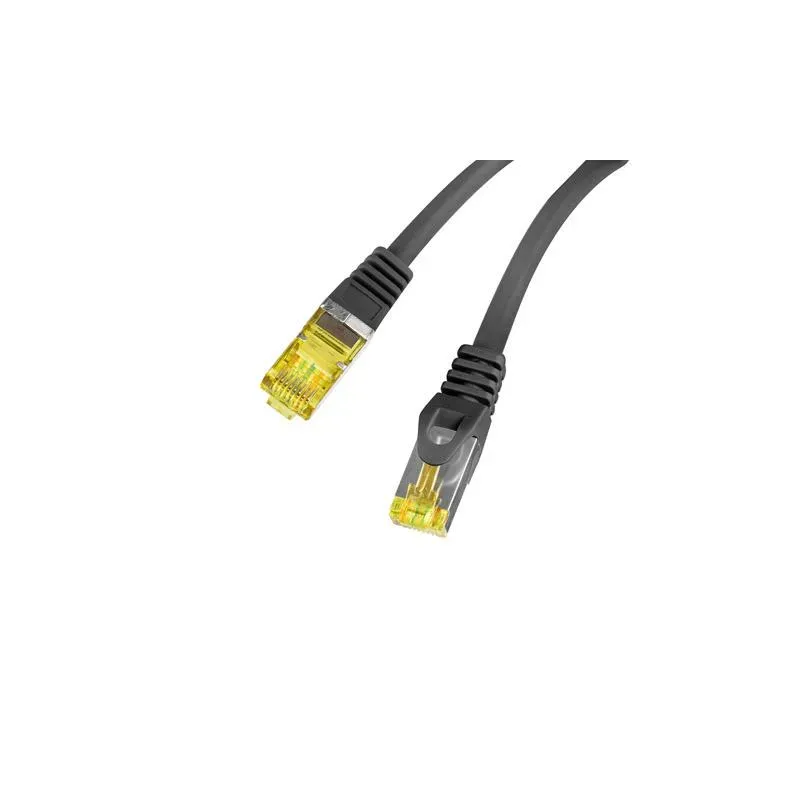 Patchcord Lanberg S/FTP kat.6A 5m LSZH CU fluke passed czarny