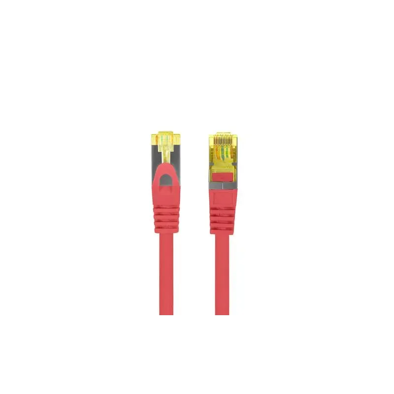 Patchcord Lanberg S/FTP kat.6A 5m LSZH CU fluke passed czerwony