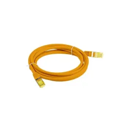 Patchcord Lanberg S/FTP kat.6A 1,5m LSZH CU fluke passed pomarańczowy