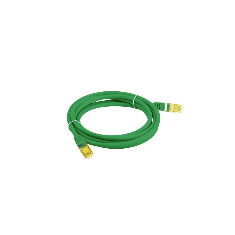 Patchcord Lanberg S/FTP kat.6A 10m LSZH CU fluke passed zielony