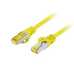 Patchcord Lanberg S/FTP kat.6A 15m LSZH CU fluke passed żółty