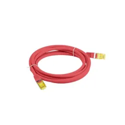 Patchcord Lanberg S/FTP kat.6A 20m LSZH CU fluke passed czerwony