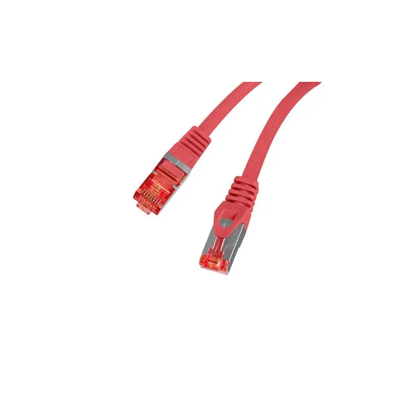 Patchcord Lanberg S/FTP kat.6 2m LSZH CU fluke passed czerwony