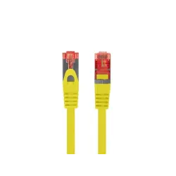 Patchcord Lanberg S/FTP kat.6 10m LSZH CU fluke passed żółty