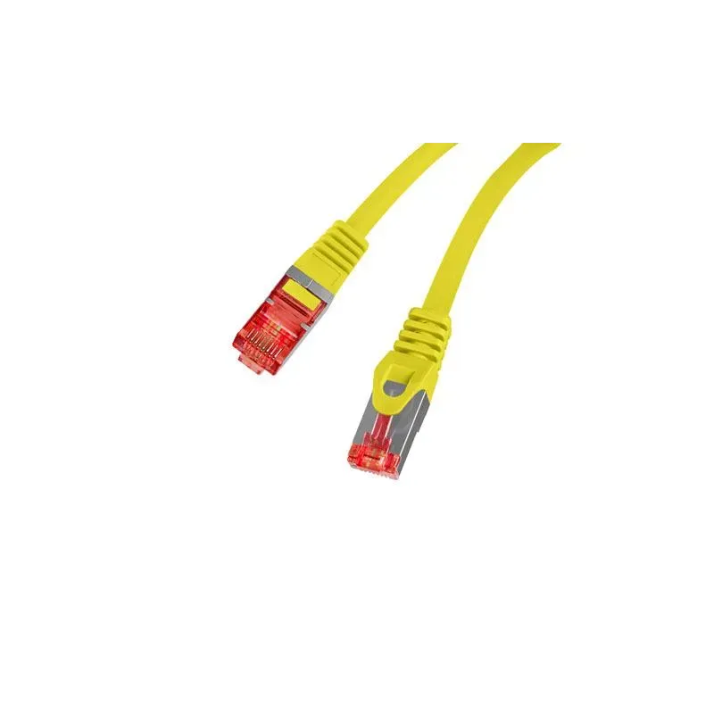 Patchcord Lanberg S/FTP kat.6 15m LSZH CU fluke passed żółty