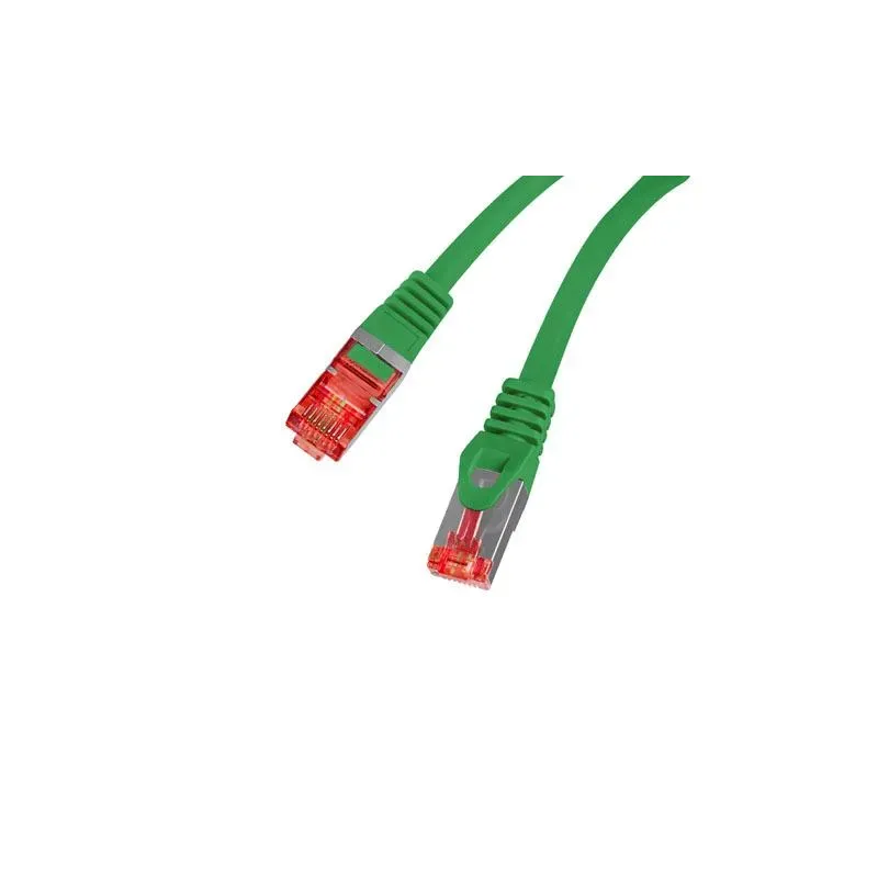 Patchcord Lanberg S/FTP kat.6 10m LSZH CU fluke passed zielony