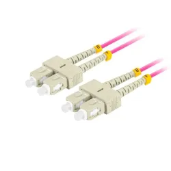 Patchcord światłowodowy Lanberg MM SC/UPC-SC/UPC DUPLEX 3.0mm OM4 50/125