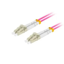 Patchcord światłowodowy Lanberg MM LC/UPC-LC/UPC DUPLEX 3.0MM OM4 50/125
