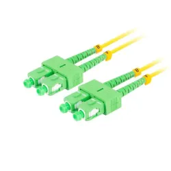 Patchcord światłowodowy Lanberg SM SC/APC-SC/APC DUPLEX 3.0mm LSZH G657A1