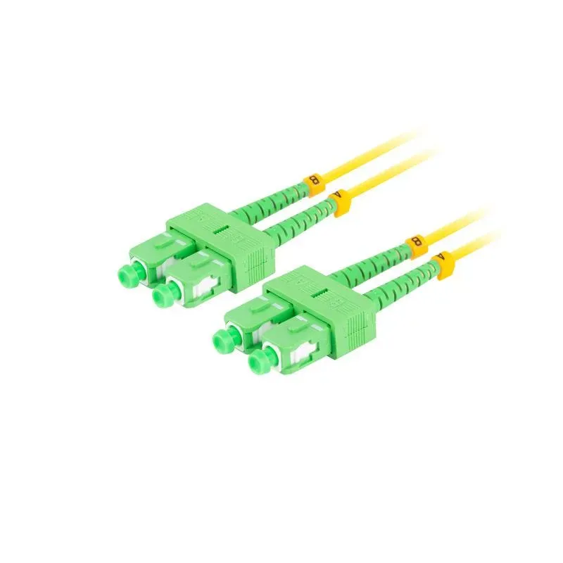 Patchcord światłowodowy Lanberg SM SC/APC-SC/APC DUPLEX 3.0mm LSZH G657A1