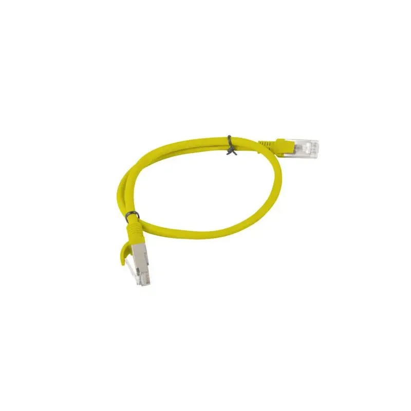 Patchcord Lanberg UTP kat.5e 0,5m żółty