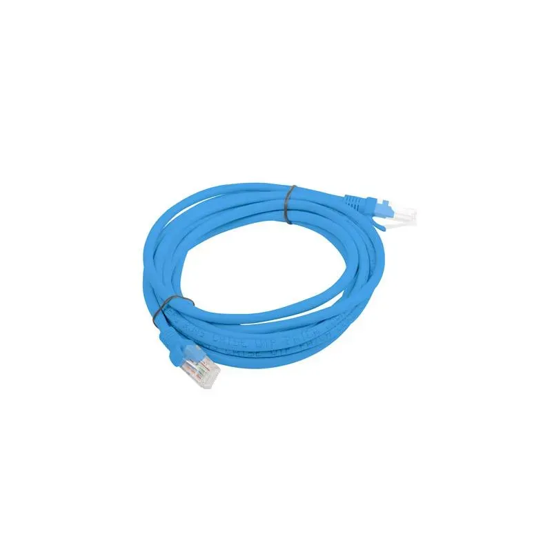 Patchcord Lanberg UTP kat.5e 3m niebieski