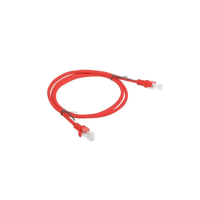 Patchcord Lanberg UTP kat.5e 1m czerwony