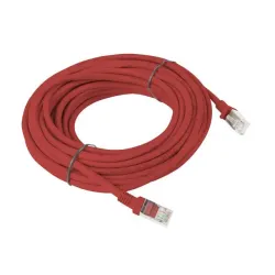 Patchcord Lanberg UTP kat.5e 10m czerwony