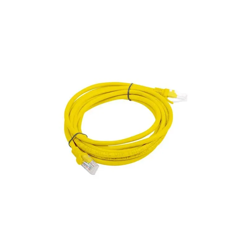 Patchcord Lanberg UTP kat.6 3m żółty