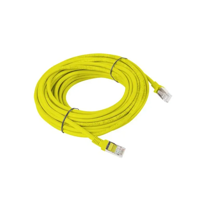 Patchcord Lanberg UTP kat.6 10m żółty