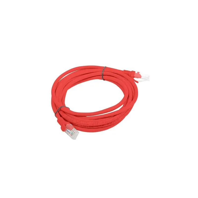 Patchcord Lanberg UTP kat.6 3m czerwony