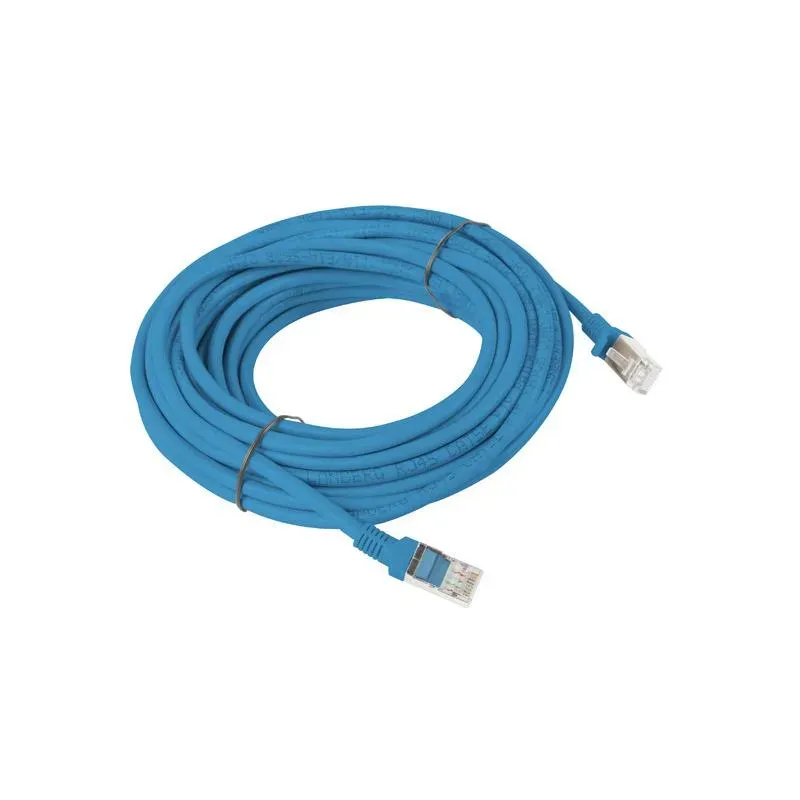 Patchcord Lanberg UTP kat.5e 30m niebieski fluke passed