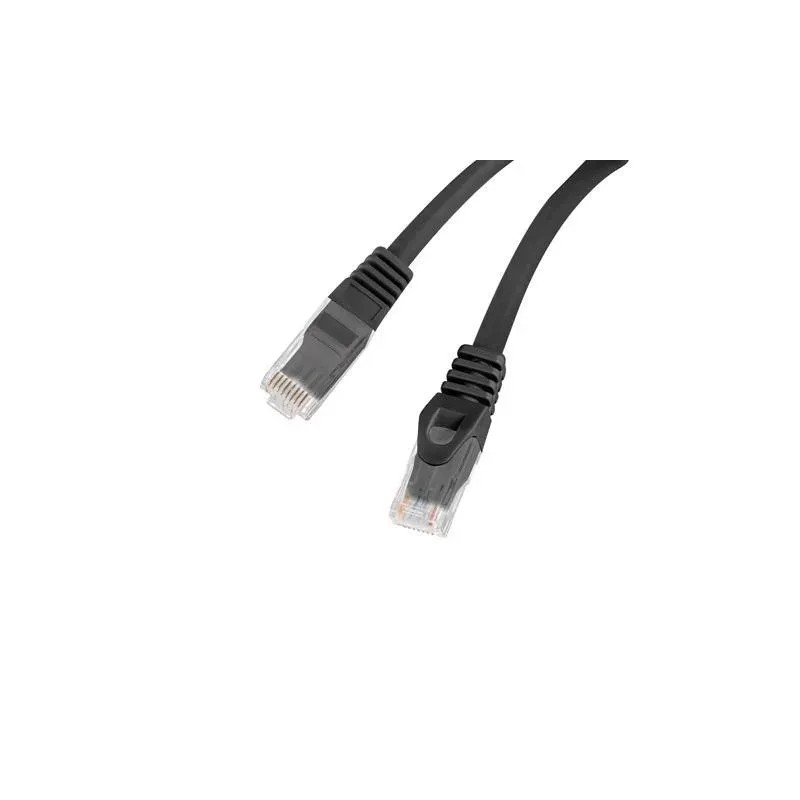 Patchcord Lanberg UTP kat.6 10m LSZH CU fluke passed czarny