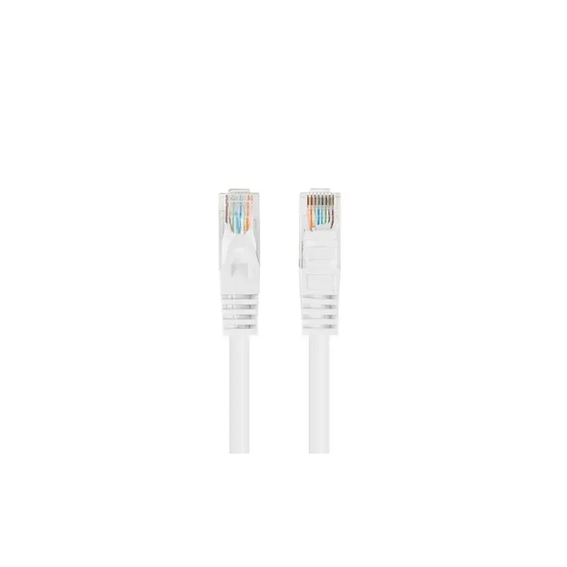 Patchcord Lanberg UTP kat.5e 0,25m biały 10-Pack