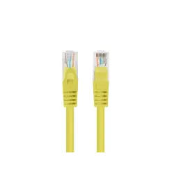 Patchcord Lanberg UTP kat.6 0,25m żółty 10-Pack