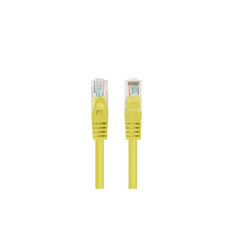 Patchcord Lanberg UTP kat.6 0,25m żółty 10-Pack