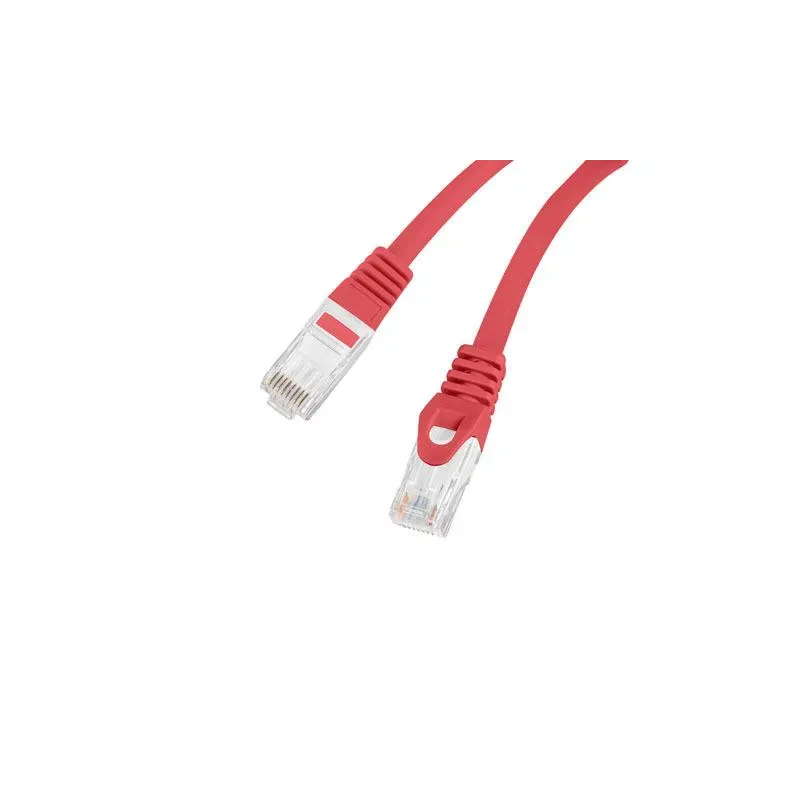 Patchcord Lanberg UTP kat.6 3m LSZH CU fluke passed czerwony