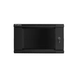 Szafa instalacyjna Rack wisząca 19" 6U 600x450 czarna Lanberg (flat pack)