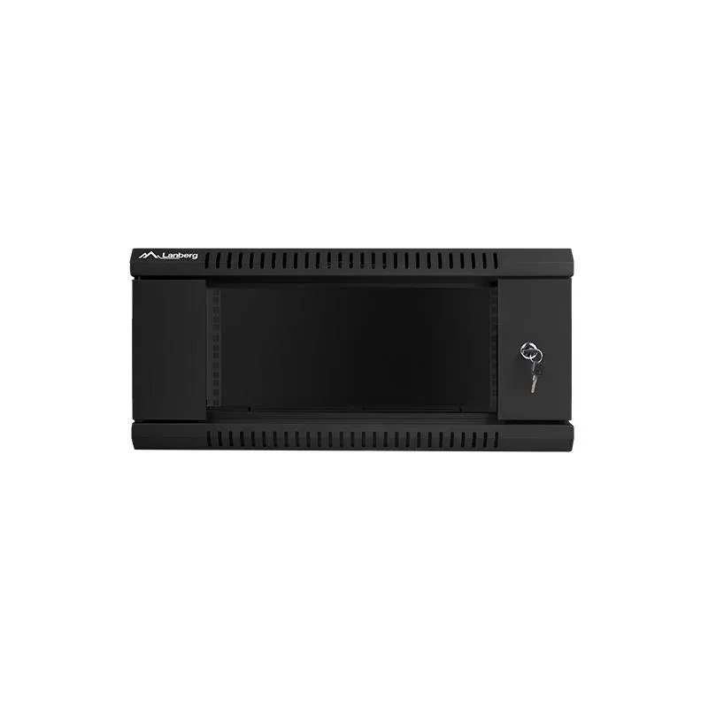 Szafa instalacyjna Rack wisząca 19" 4U 600x450 czarna Lanberg (flat pack)