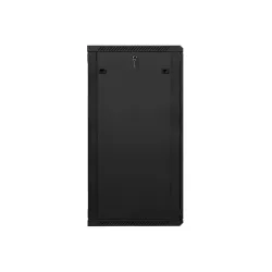 Szafa instalacyjna Rack wisząca 19" 27U 600x600 czarna Lanberg (flat pack)