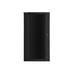 Szafa instalacyjna Rack wisząca 19" 27U 600x450 czarna Lanberg (flat pack)