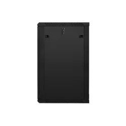 Szafa instalacyjna Rack wisząca 19" 22U 600x600 czarna Lanberg (flack pack)