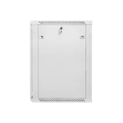 Szafa instalacyjna Rack wisząca 19" 18U 600x600 szara Lanberg (flat pack)