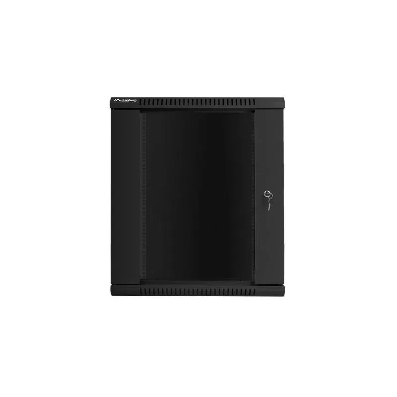 Szafa instalacyjna Rack wisząca 19" 15U 600x600 czarna Lanberg (flat pack)