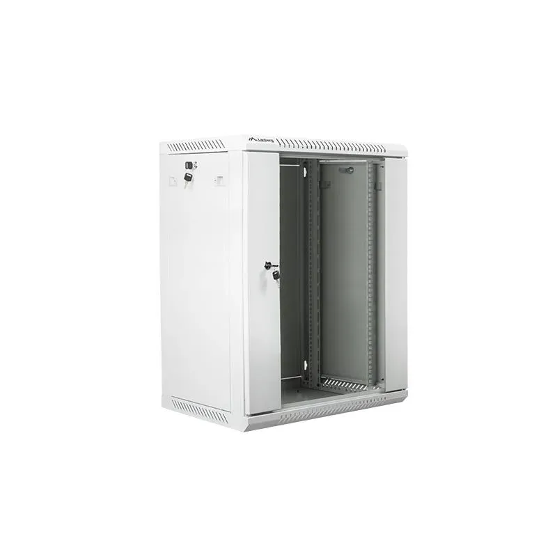 Szafa instalacyjna Rack wisząca 19" 15U 600x450 szara Lanberg (flat pack)