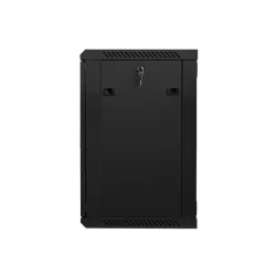Szafa instalacyjna Rack wisząca 19" 15U 600x450 czarna Lanberg (flat pack)