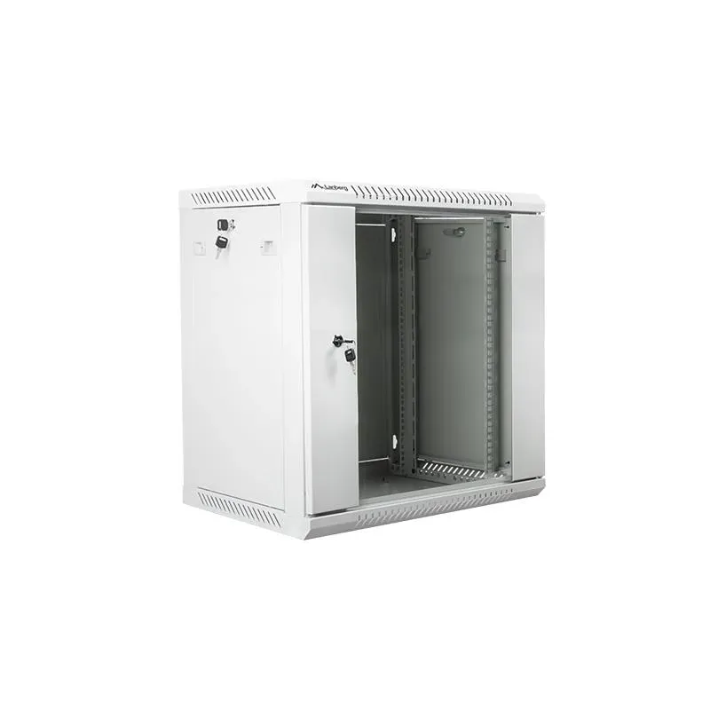 Szafa instalacyjna Rack wisząca 19" 12U 600x450 szara Lanberg (flat pack)