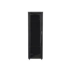 Szafa instalacyjna Rack stojąca 19" 42U 600x800 czarna Lanberg (flat pack)