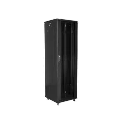 Szafa instalacyjna Rack stojąca 19" 42U 600x600 czarna | PartsPC.pl
