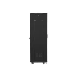 Szafa instalacyjna Rack stojąca 19" 37U 600x600 czarna Lanberg (flat pack)