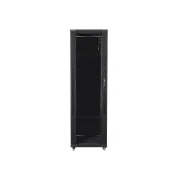 Szafa instalacyjna Rack stojąca 19" 42U 800x1000 czarna Lanberg (flat pack)