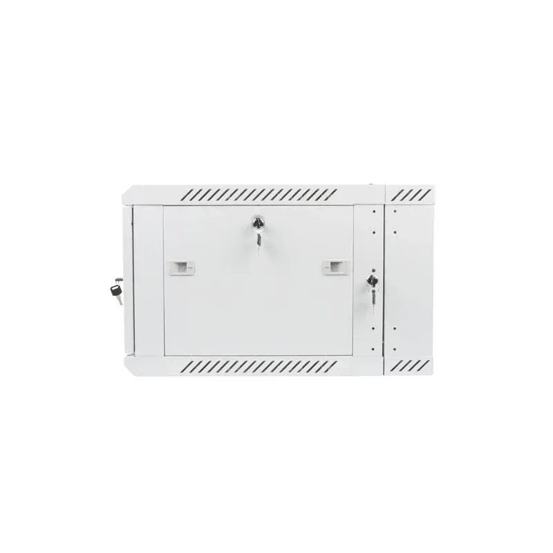 Szafa instalacyjna Rack dwusekcyjna wisząca 19" 6U 600x600 szara Lanberg