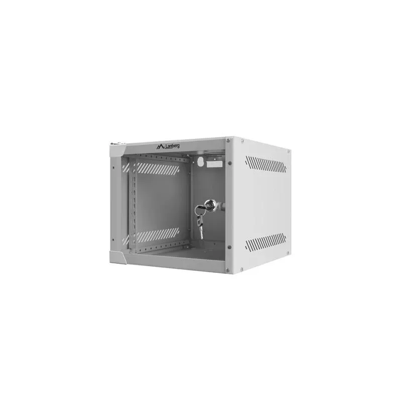 Szafa instalacyjna Rack wisząca 10" 4U 280x310mm szara Lanberg (flat pack)