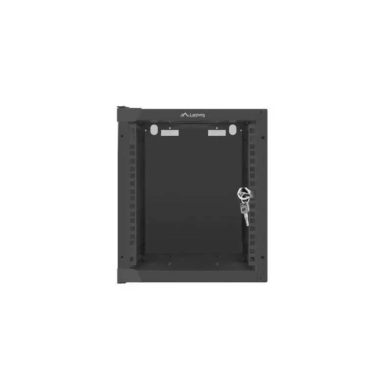 Szafa instalacyjna Rack wisząca 10" 6U 280x310mm czarna Lanberg (flat pack)