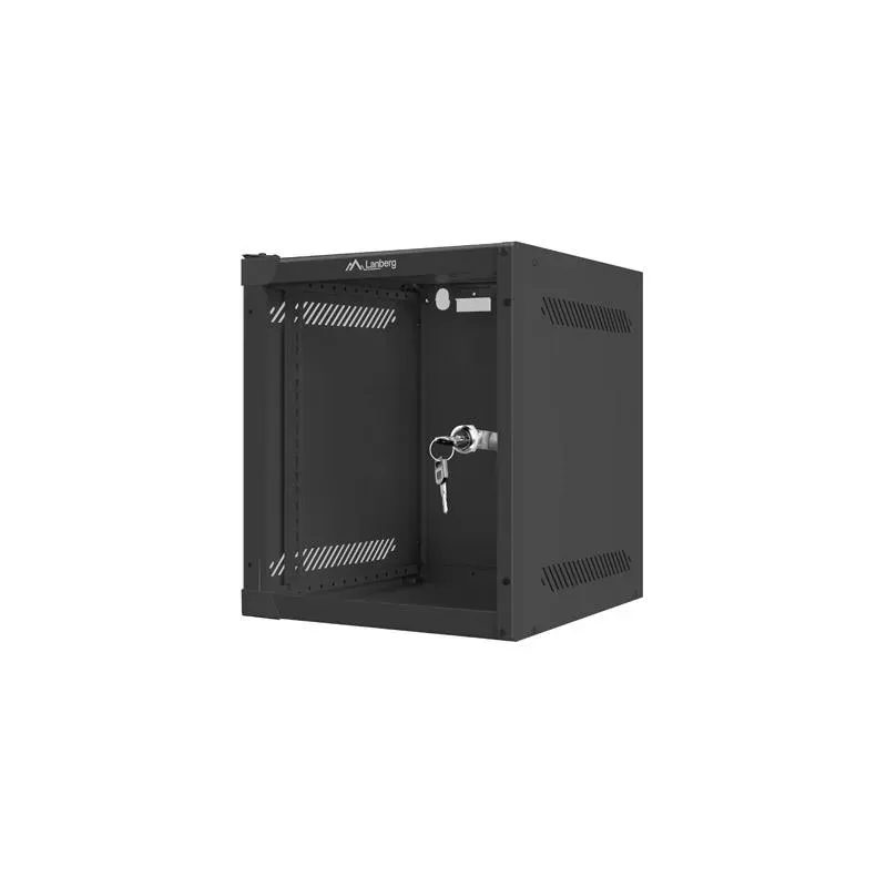 Szafa instalacyjna Rack wisząca 10" 6U 280x310mm czarna Lanberg (flat pack)