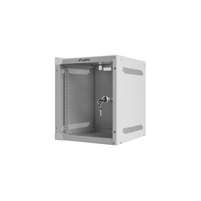 Szafa instalacyjna Rack wisząca 10" 6U 280x310mm szara Lanberg (flat pack)