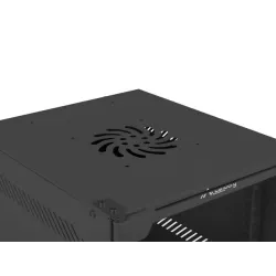 Szafa instalacyjna Rack wisząca 10" 9U 280x310 czarna Lanberg (flat pack)
