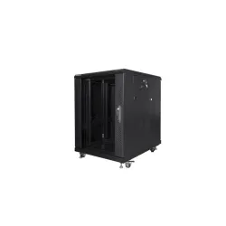 Szafa instalacyjna Rack stojąca 19" 15U 600x800 czarna | PartsPC.pl